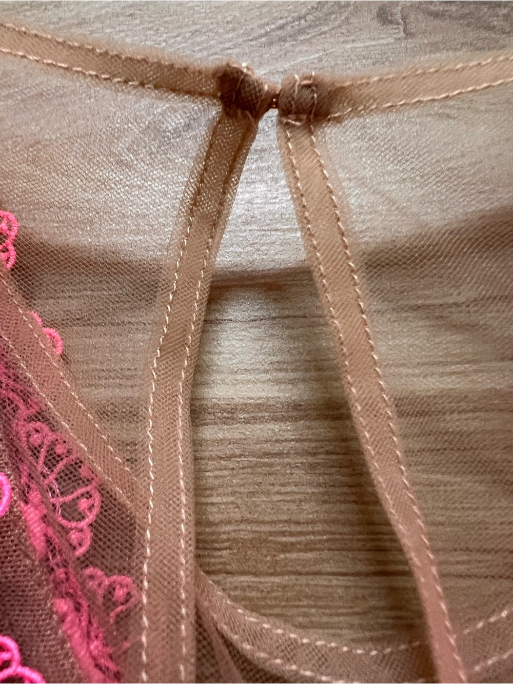 NWT Bronx and Banco Megan Mini Dress M Pink Lace Illusion Mesh Saks $450 - Picture 15 of 16